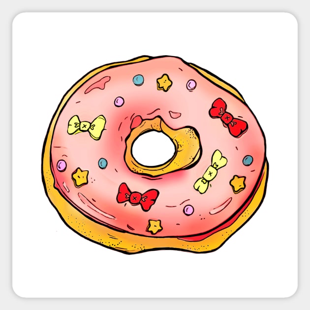 Kawaii Donut Sticker by minniemorrisart